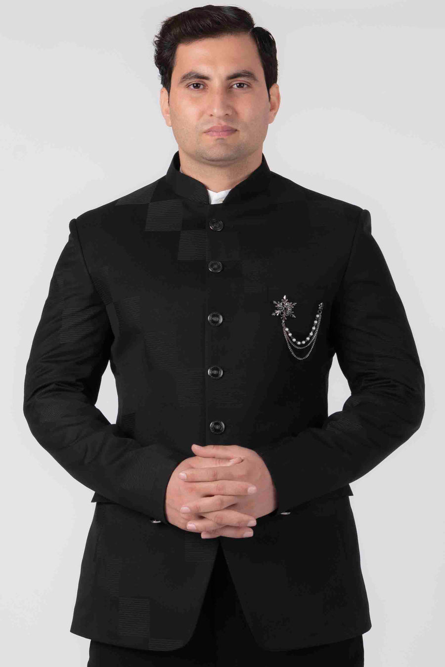 Shop Black Green Plain Jodhpuri Suit - Mohanlal Sons